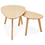 2er-Set Design Couchtisch LULEA