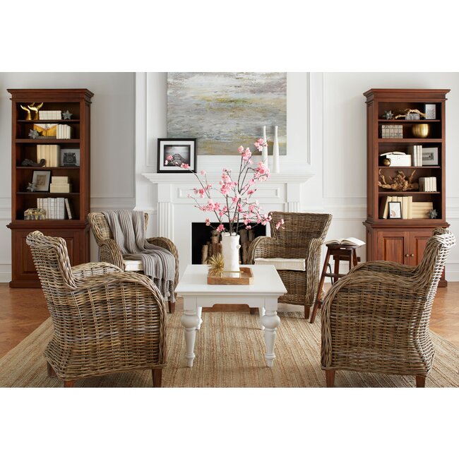 2er-Set Rattan Stuhl Baron