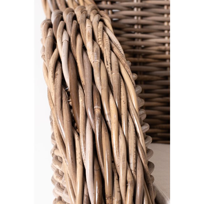 Relax-Sessel „Der Baron“ – Handgeflochtener Luxus aus Natur-Rattan