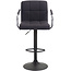 Barhocker Lucy V2 Stoff schwarz