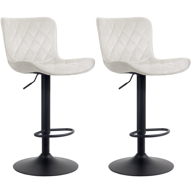 2er Set Barhocker Cammi Samt