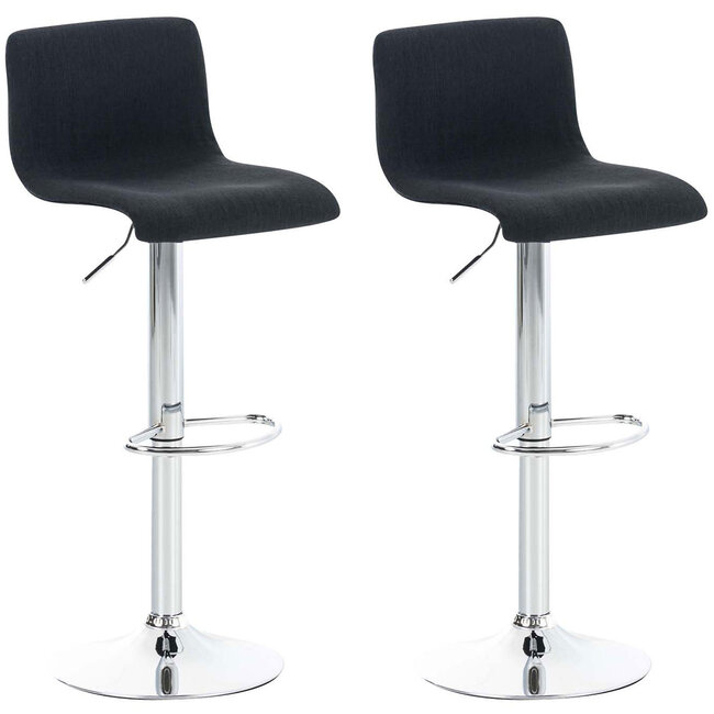 2er Set Barhocker Hoover Stoff