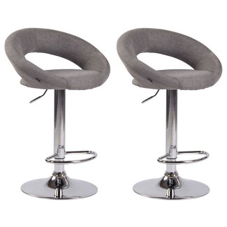 CLP 2er Set Barhocker Olinda Stoff