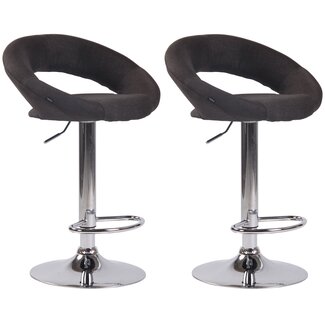 CLP 2er Set Barhocker Olinda Stoff