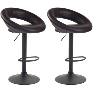 CLP 2er Set Barhocker Olinda Kunstleder