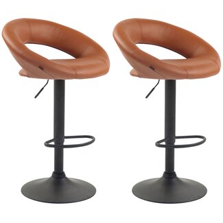 CLP 2er Set Barhocker Olinda Kunstleder