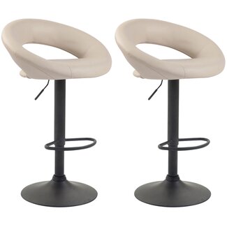 CLP 2er Set Barhocker Olinda Kunstleder