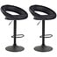 2er Set Barhocker Olinda Kunstleder schwarz