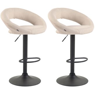 CLP 2er Set Barhocker Olinda Stoff