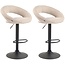 2er Set Barhocker Olinda Stoff