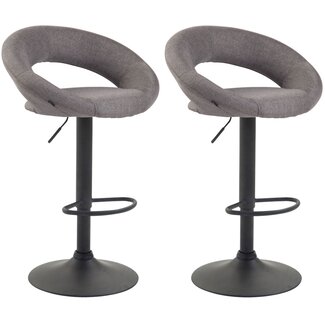 CLP 2er Set Barhocker Olinda Stoff