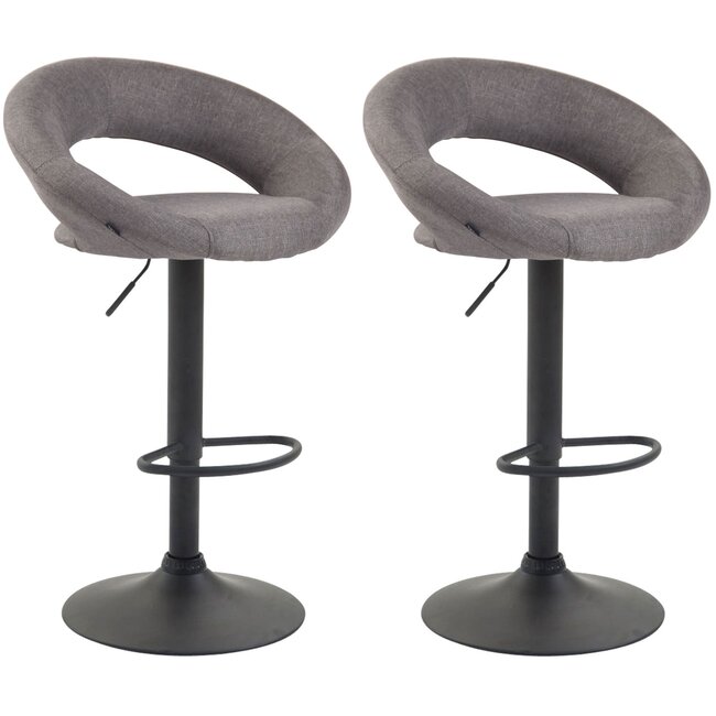 2er Set Barhocker Olinda Stoff