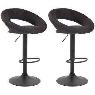 CLP 2er Set Barhocker Olinda Stoff