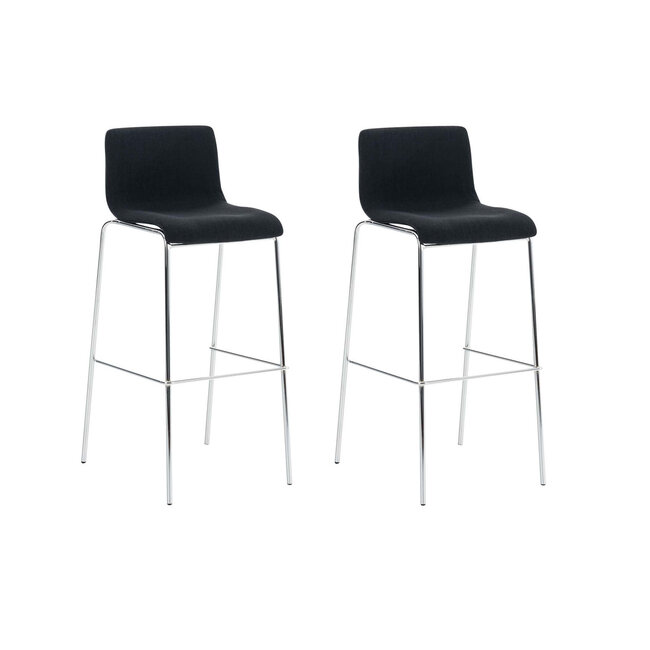 2er Set Barhocker Hoover Stoff