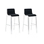2er Set Barhocker Hoover Stoff