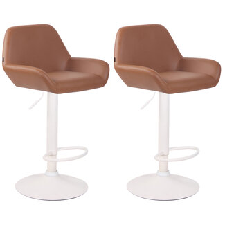 CLP 2er Set Barhocker Braga Kunstleder