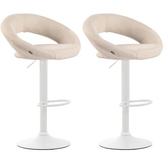CLP 2er Set Barhocker Olinda Stoff