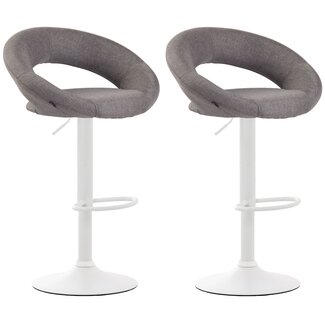CLP 2er Set Barhocker Olinda Stoff