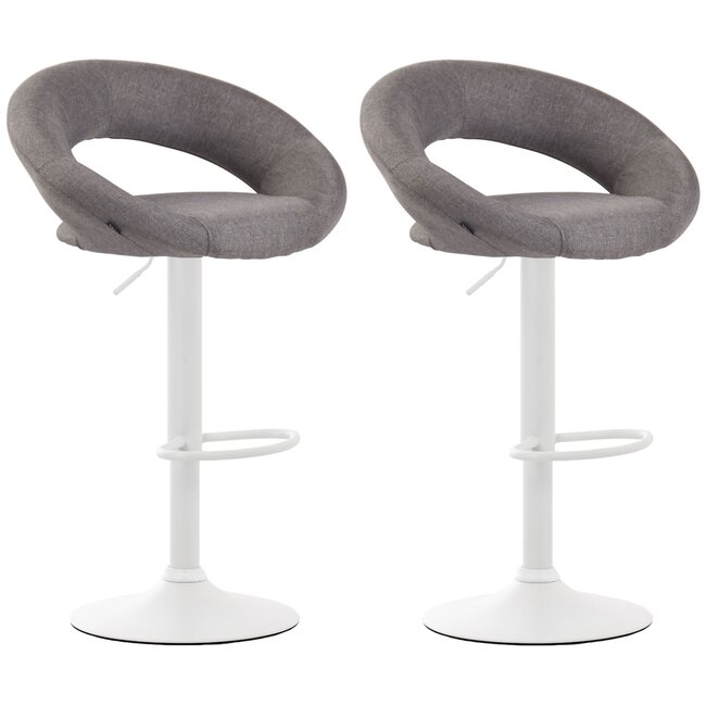 2er Set Barhocker Olinda Stoff