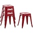 4er Set Hocker Armin Rot