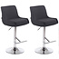 2er Set Barhocker Club Stoff