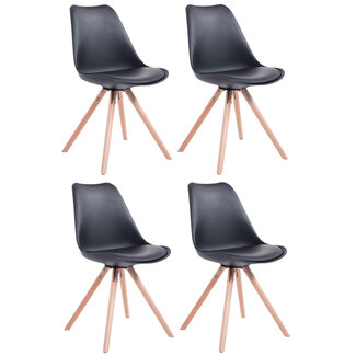 CLP 4er Set Stühle Toulouse Kunststoff