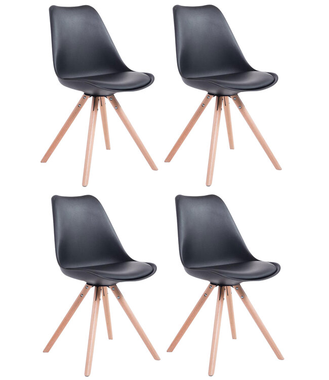 4er Set Stühle Toulouse Kunststoff