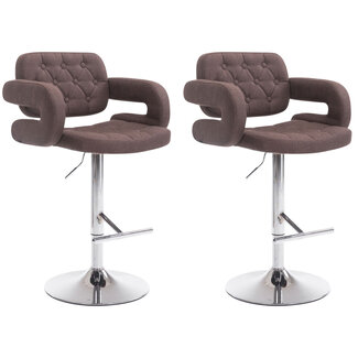 CLP 2er Set Barhocker Dublin Stoff