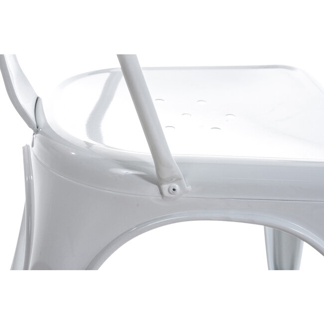 4er Set Stapelstuhl Bernny Weiß