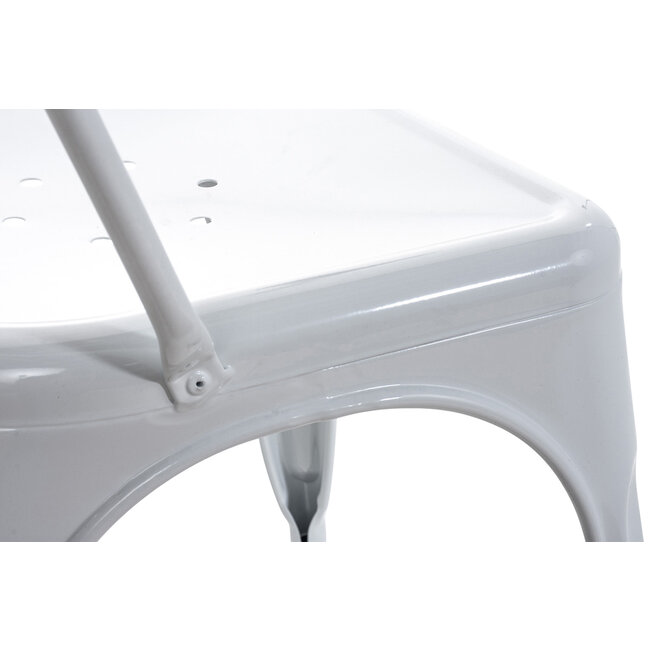 4er Set Stapelstuhl Bernny Weiß