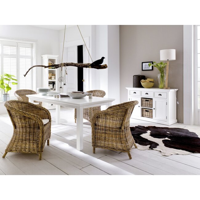 Rattan-Clubstühle „Bonsun “ – Natürlicher Luxus in Aschgrau