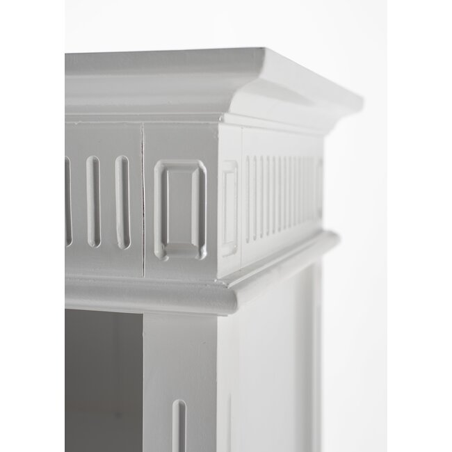 Bücherschrank Skansen – Landhaus-Stil in Weiß (165x220 cm)