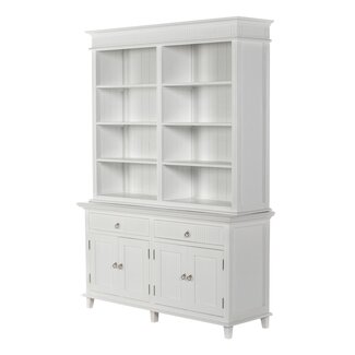 NovaSolo Bücherschrank Skansen mit 2 Schubladen Weiß – 160 × 220 cm NovaSolo Bücherschrank Skansen mit 2 Schubladen Weiß – 160 × 220 cm