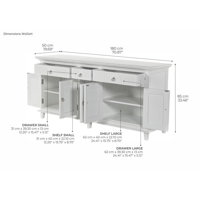 Buffetschrank mit 5 Türen
