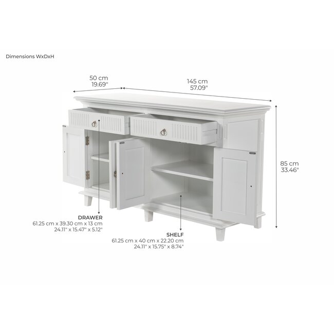 Buffetschrank mit 4 Türen