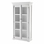 Vitrinenschrank Provence – Weiß, Mahagoni und Glas