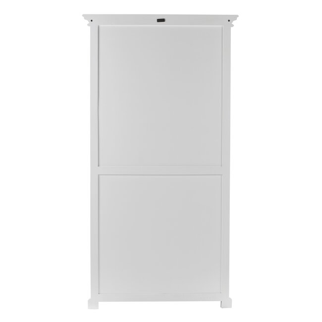 Vitrinenschrank Provence – Weiß, Mahagoni und Glas
