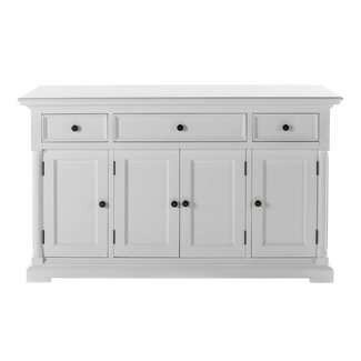 NovaSolo Sideboard-Buffet Provence – Weiß, 4 Türen