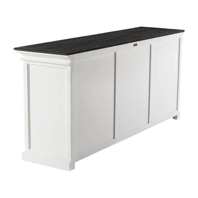 Buffet Provence XL – Weiß und Schwarz, 6 Glastüren
