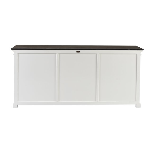Buffet Provence XL – Weiß & Schwarz, 6 Glastüren