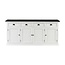 Sideboard Provence XXL – Weiß und Schwarz, Mahagoni