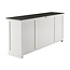 Sideboard Provence XXL – Weiß und Schwarz, Mahagoni