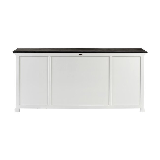 Sideboard Provence XXL – Weiß und Schwarz, Mahagoni
