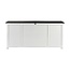Sideboard Provence XXL – Weiß und Schwarz, Mahagoni
