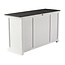 Sideboard Provence – Weiß und Schwarz, Shaker-Stil mit 3 Schubladen