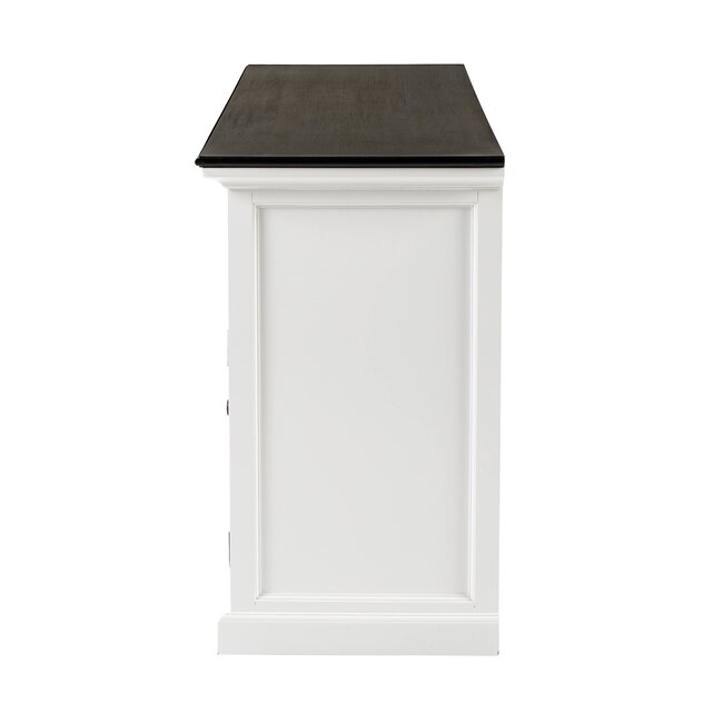 XXL Buffet-Sideboard Provence – Weiß und Schwarz