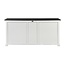 XXL Buffet-Sideboard Provence – Weiß und Schwarz