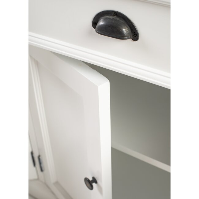 XXL Buffet-Sideboard Provence – Weiß & Schwarz