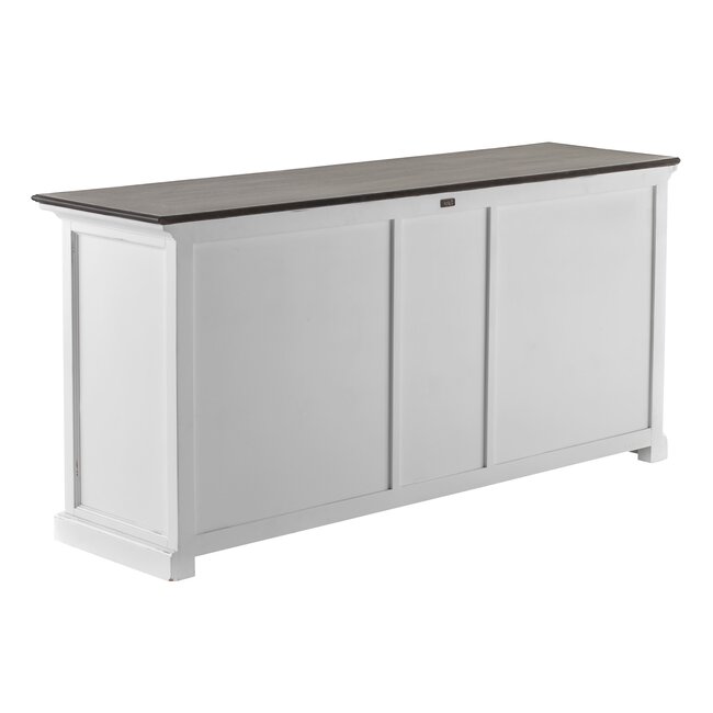 Halifax Accent Sideboard XXL – Landhaus-Eleganz in Weiß & Braun