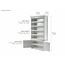 Imposantes Bibliotheksregal und Buffet - Halifax Single-Bay Hutch